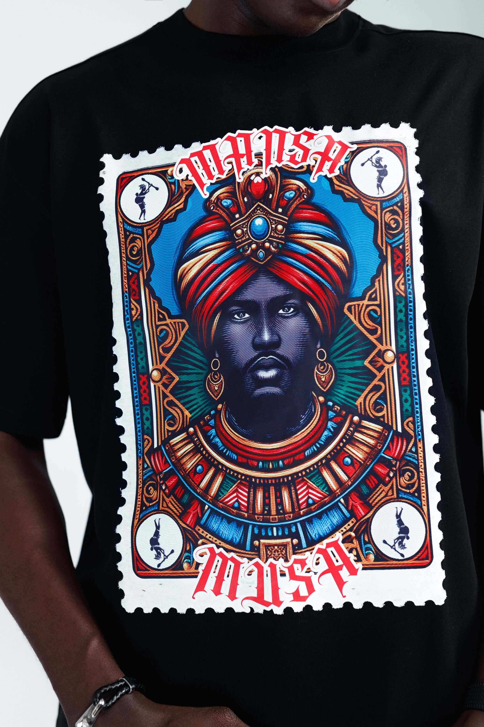 Mansa Musa Tee in Black - Uncategorized