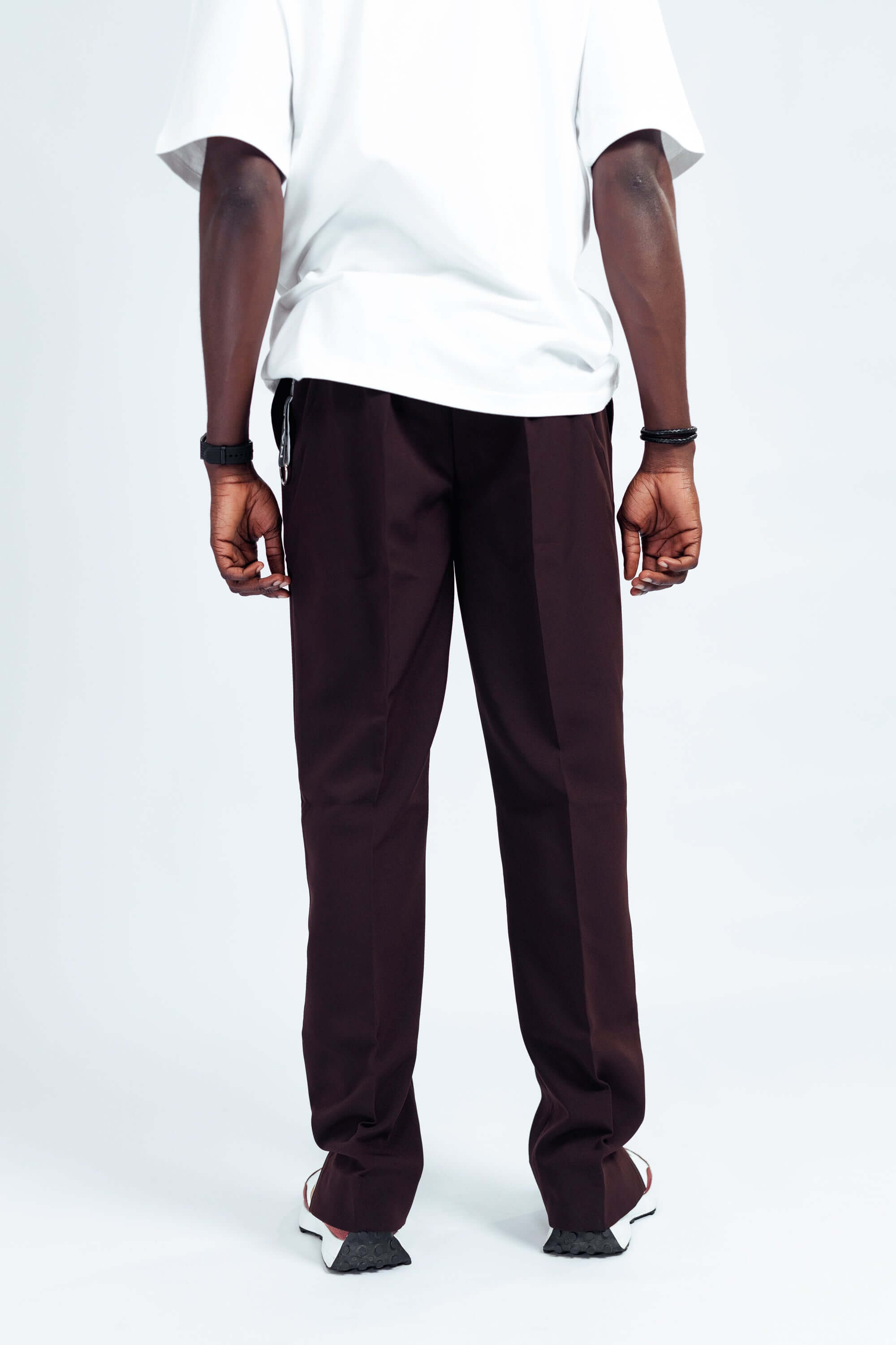 NACK Art Silk Pant in Brown - Pants