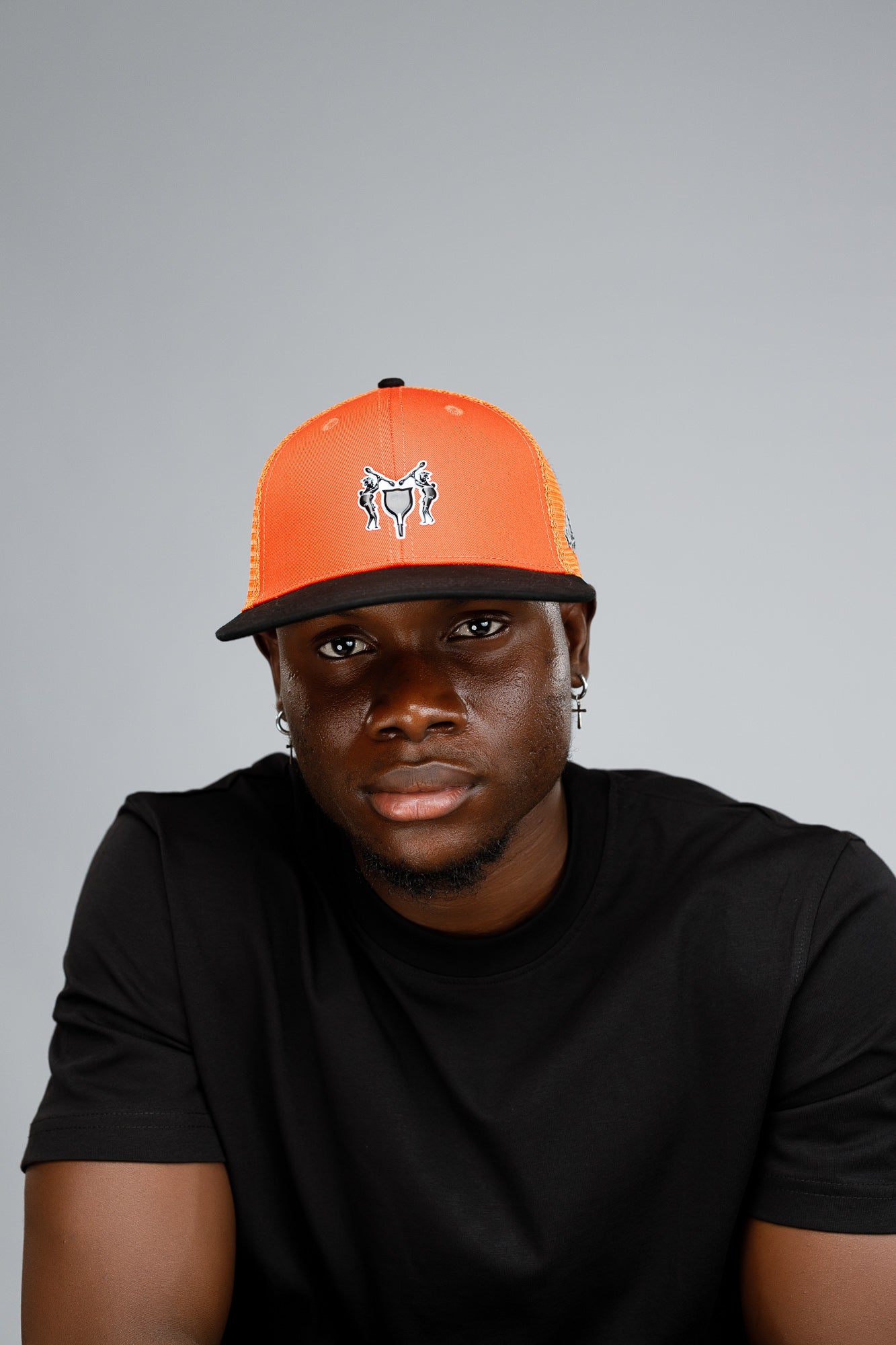 NACK 3D Mini Logo Cap in Orange