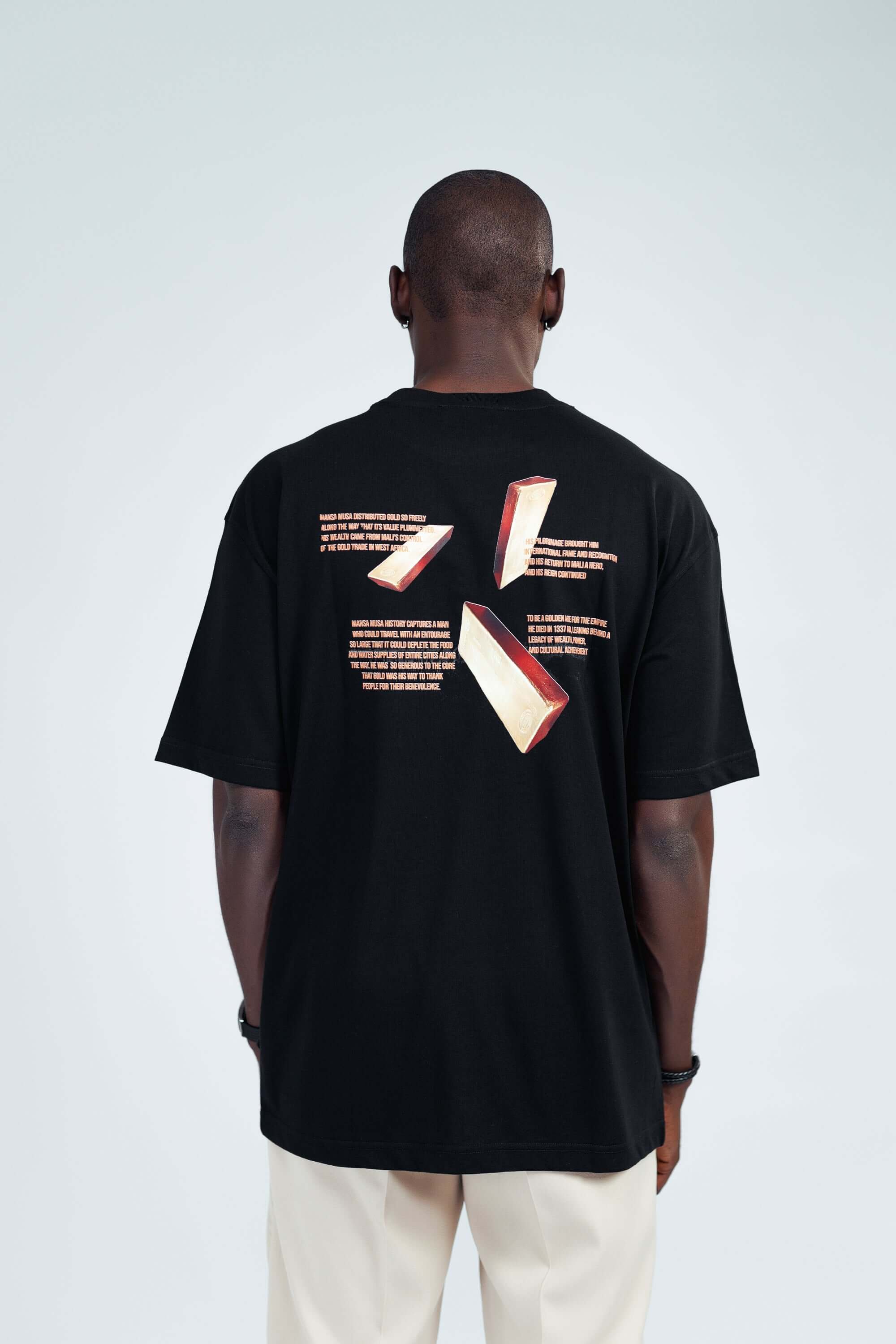 Mansa Musa Tee in Black - Uncategorized