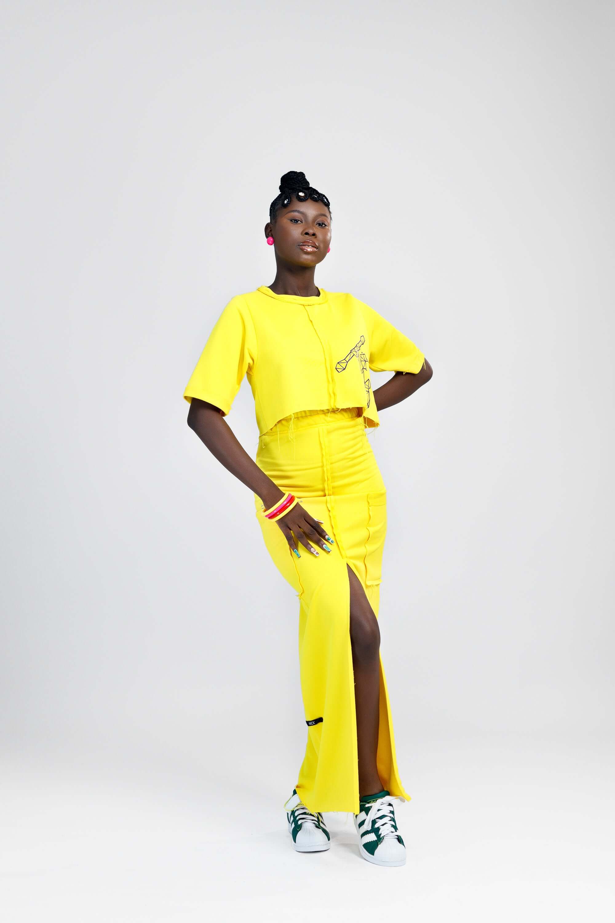 Female Karko 2pcs in Yellow - Dresses