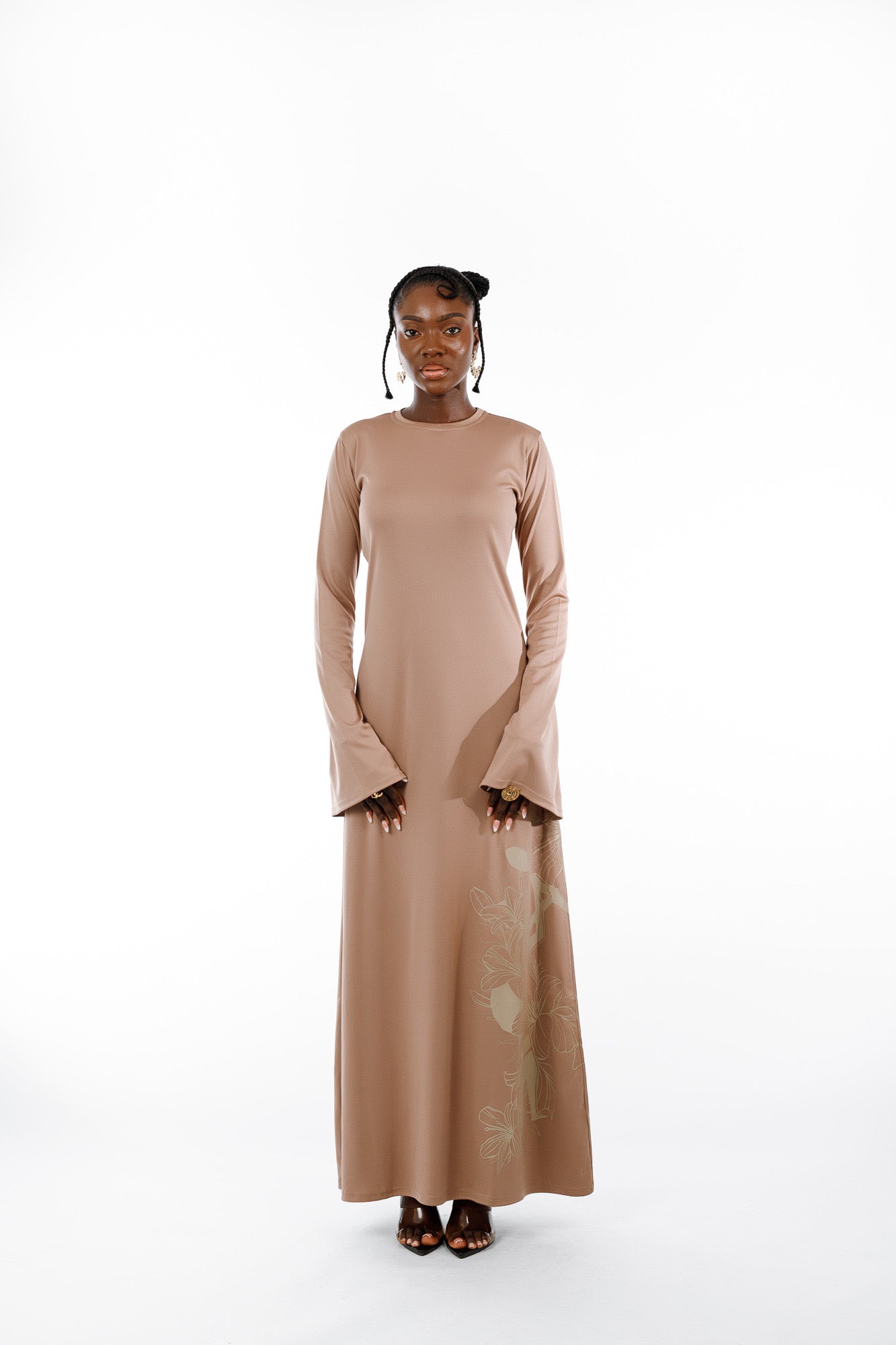 Zuri Dress in Beige