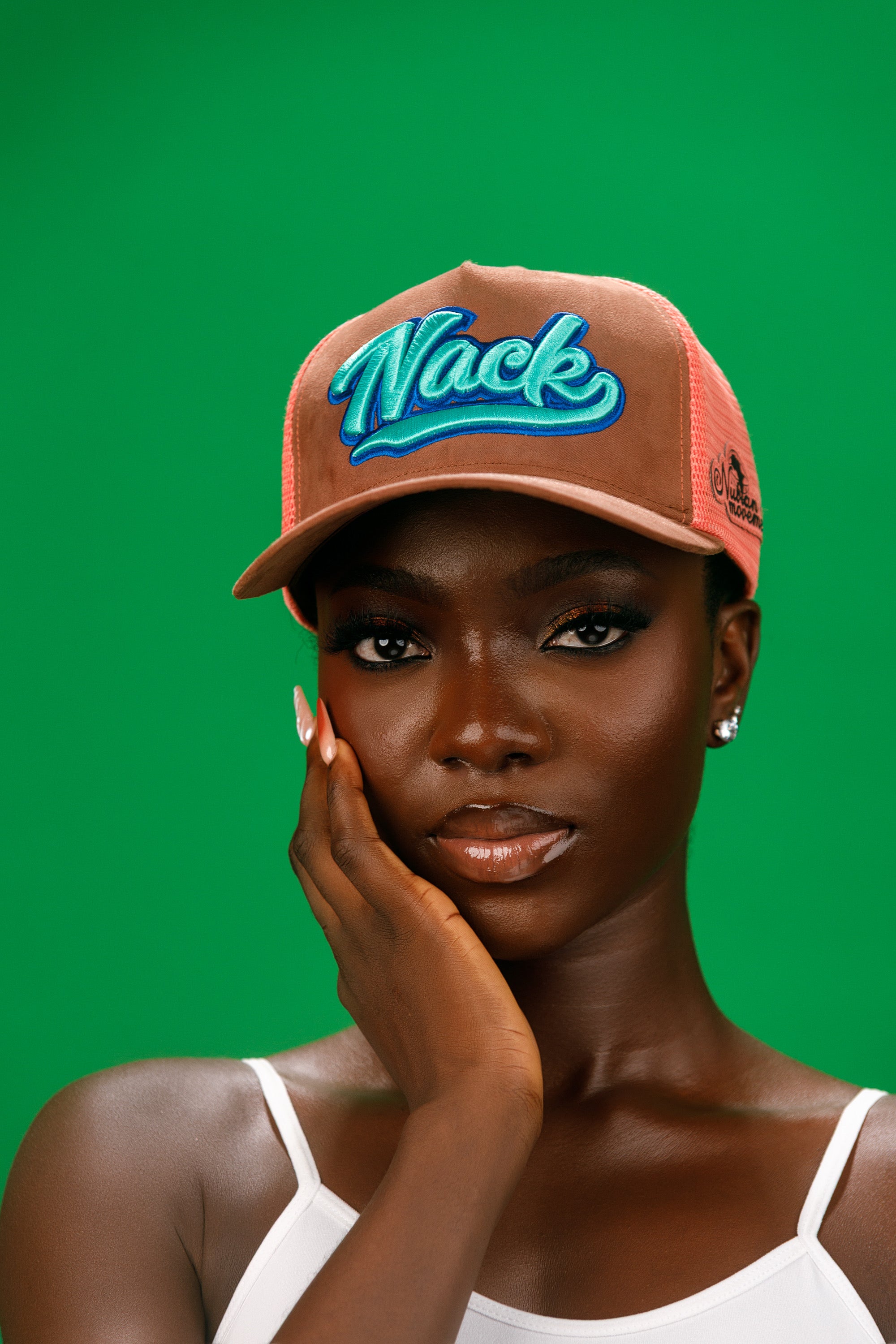 NACK Summer Vibes Cap in Peach