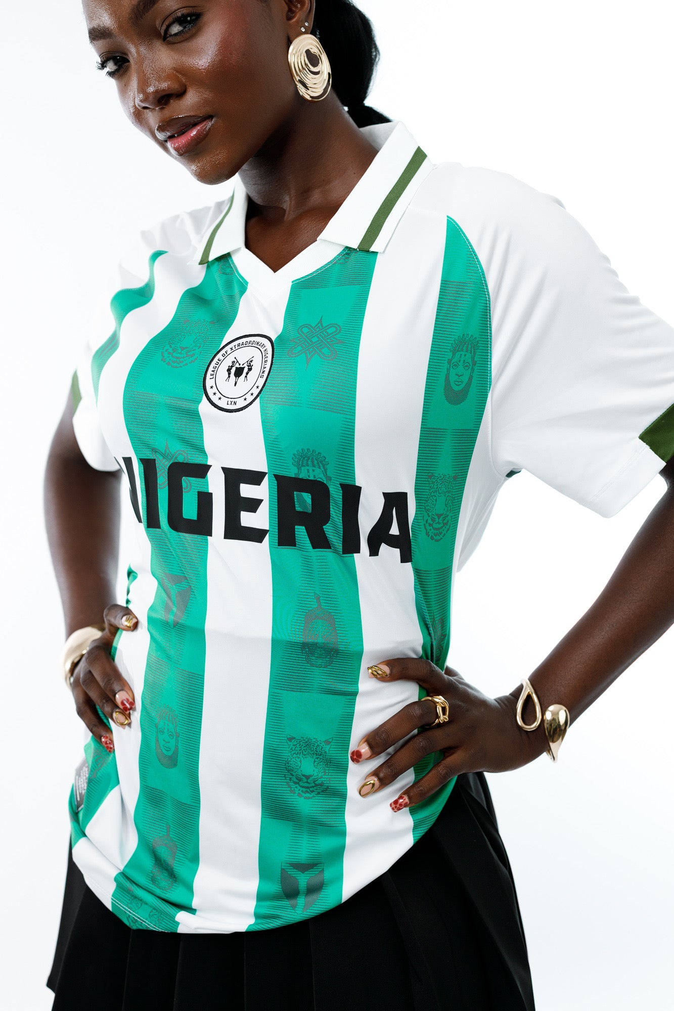 LXN Nigerian Jersey season 2 in White
