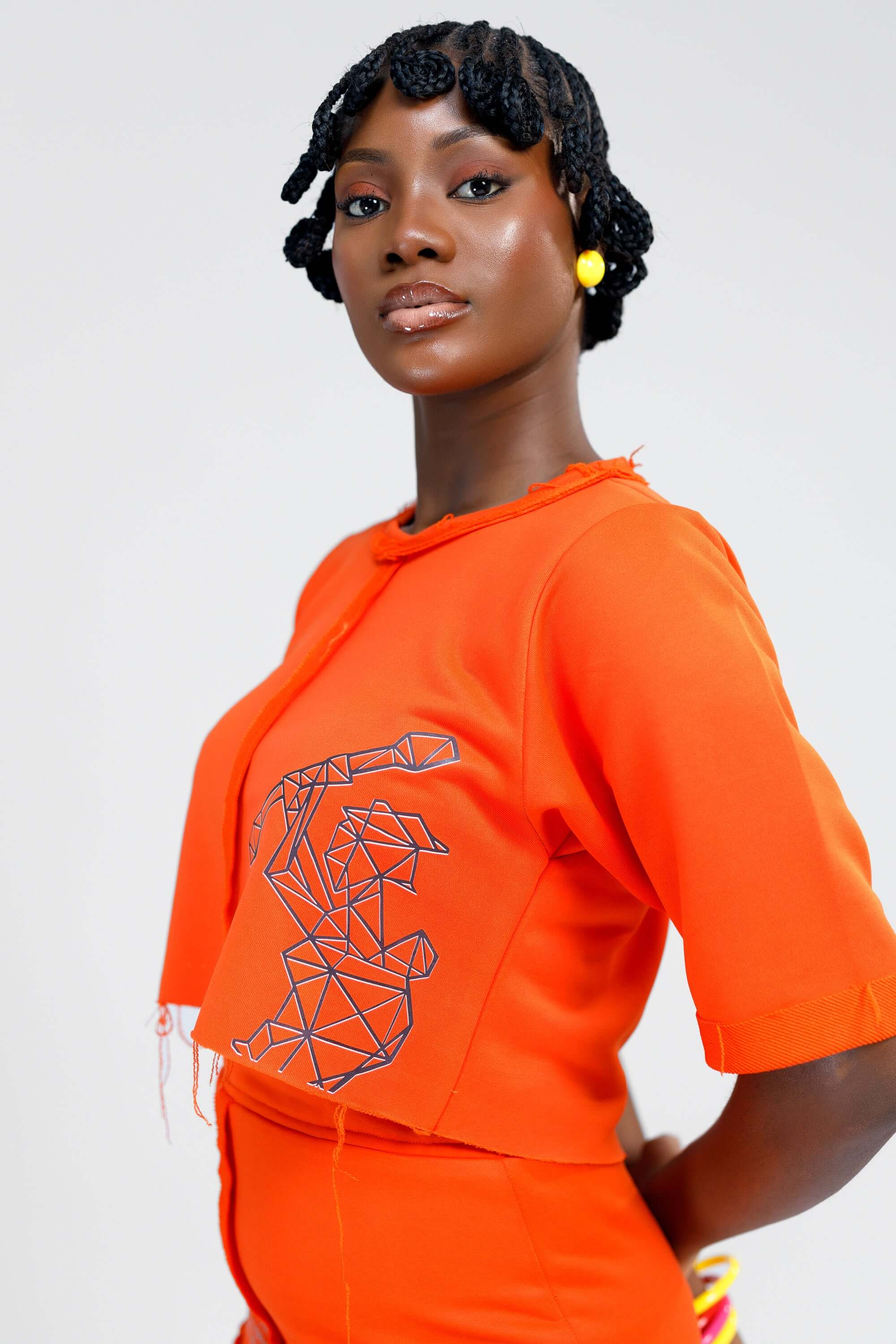 Female Karko 2pcs in Orange - Dresses