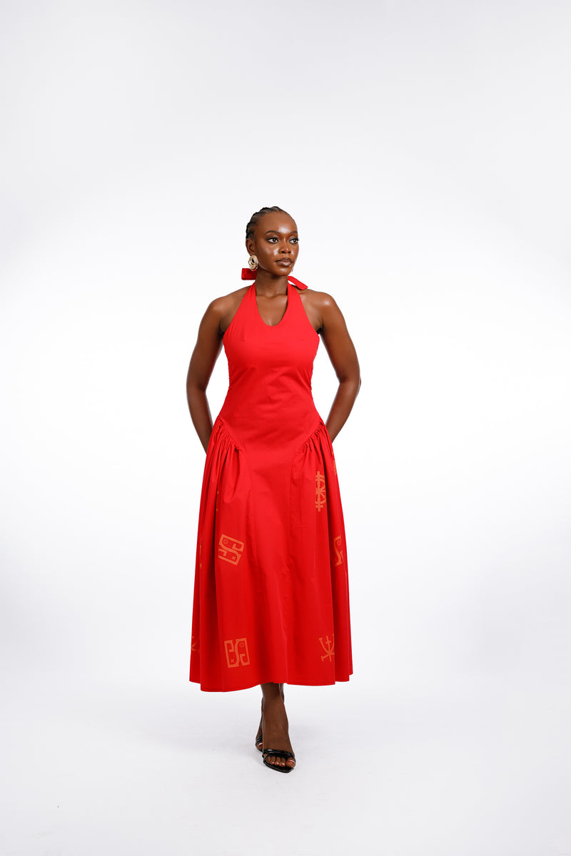 Ndokazi Dress in Red