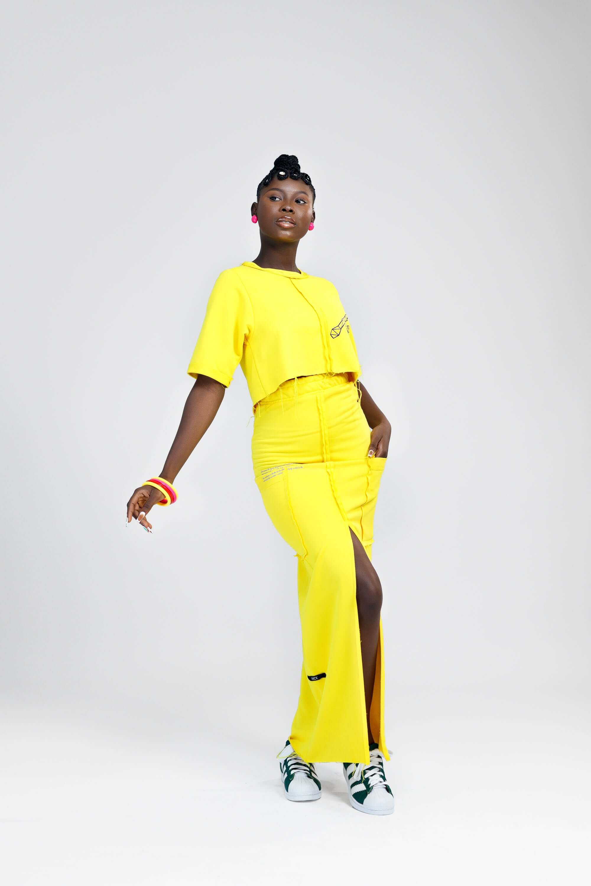 Female Karko 2pcs in Yellow - Dresses