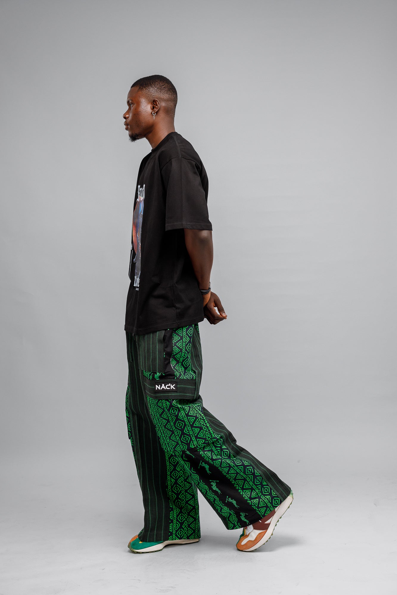 Afropop Mix Pant in Green