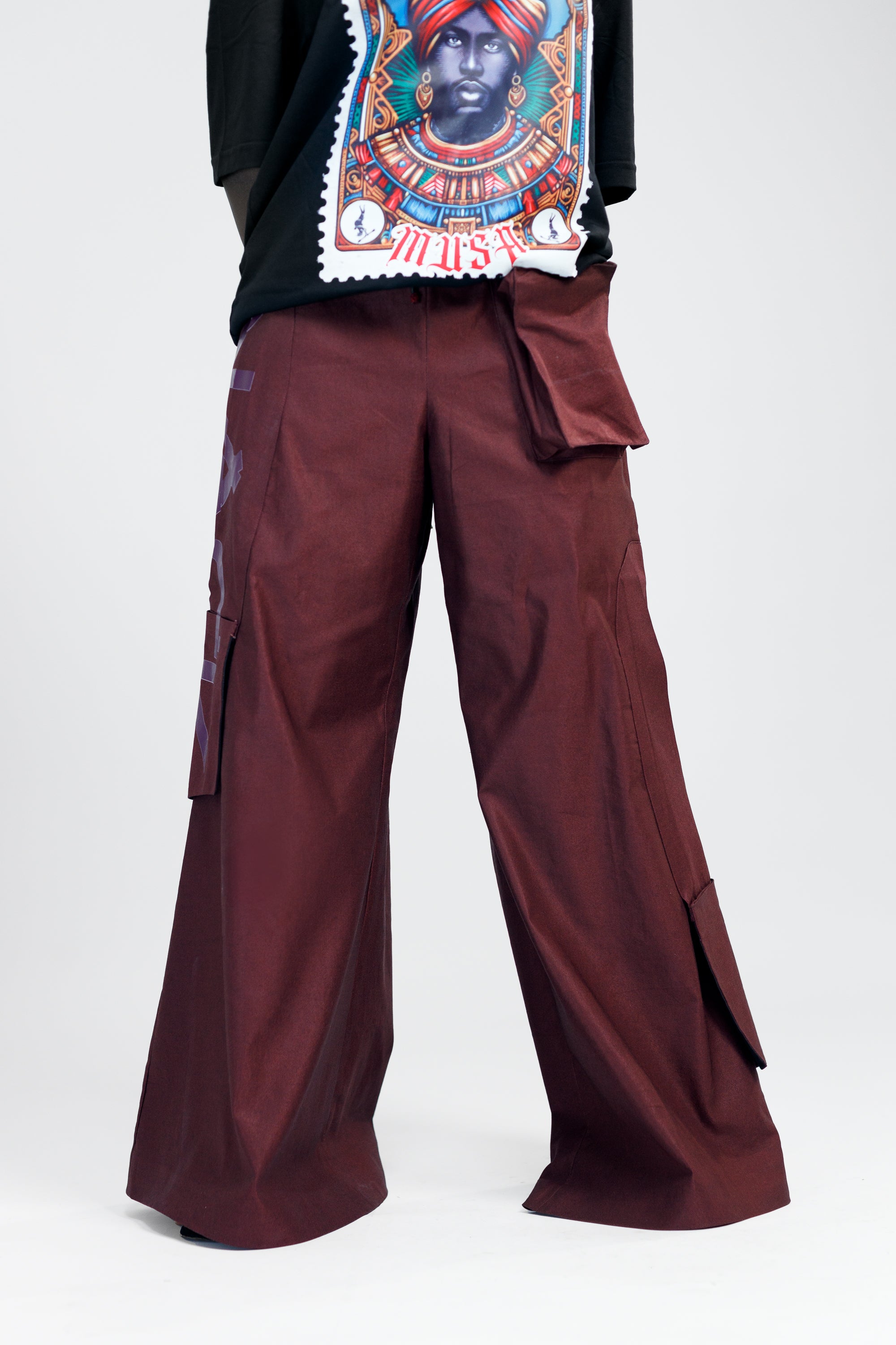 Bell Pant in Wine