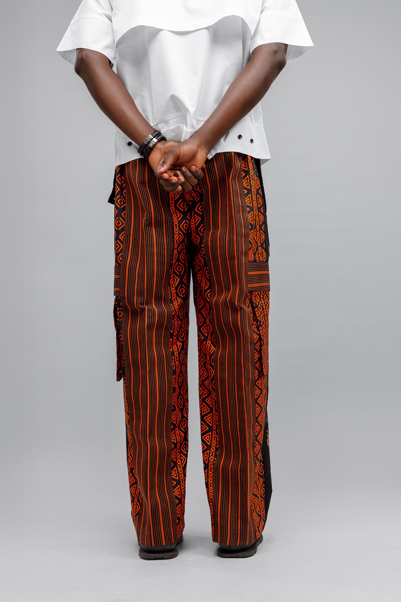 Afropop Mix Pant in Orange