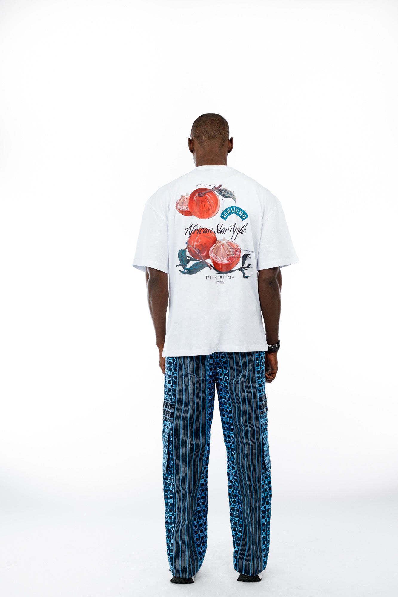 Afropop Mix Pant in Blue