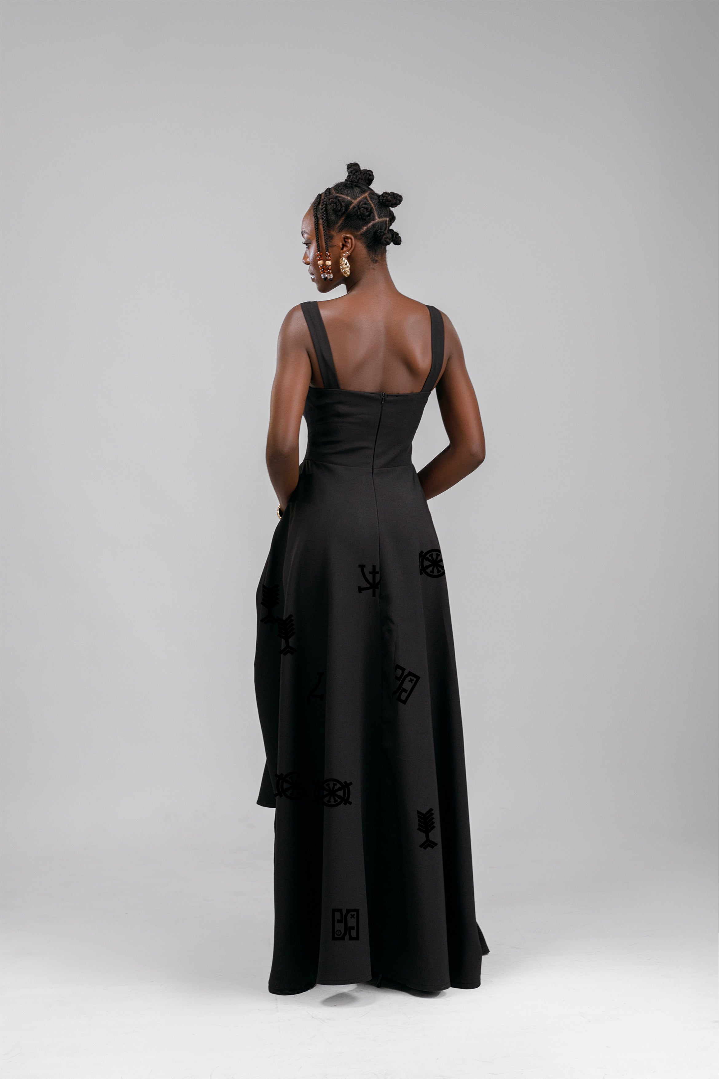 Oma Summer Dress in Black