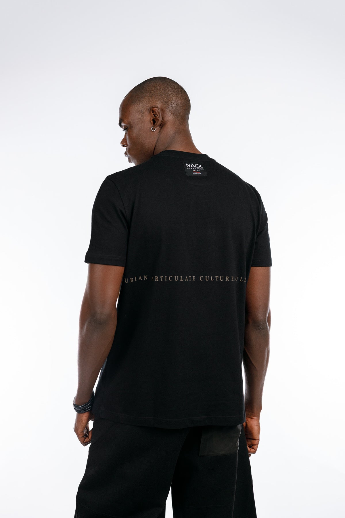 NACK Ribbon Tee in Black