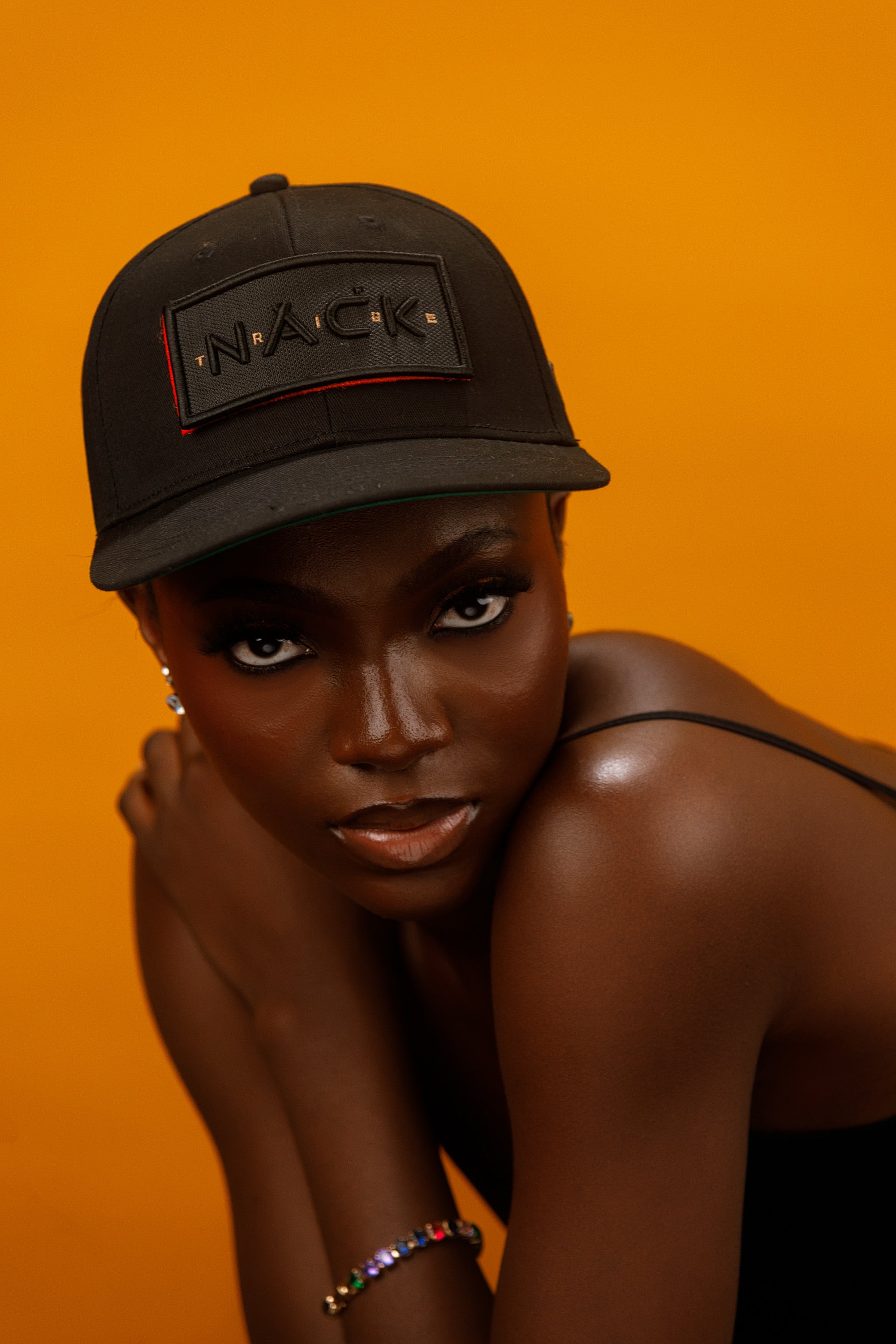 NACK Tribal Patch Cap in Black