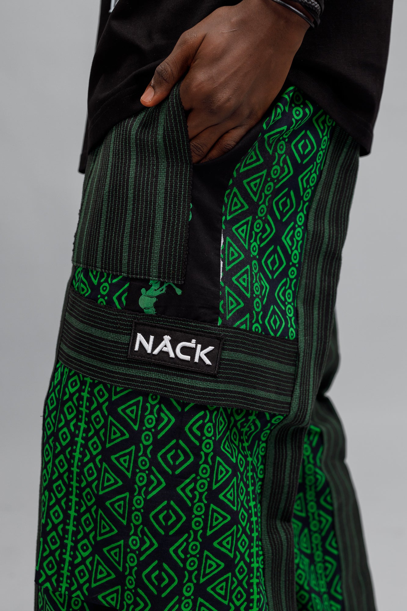 Afropop Mix Pant in Green