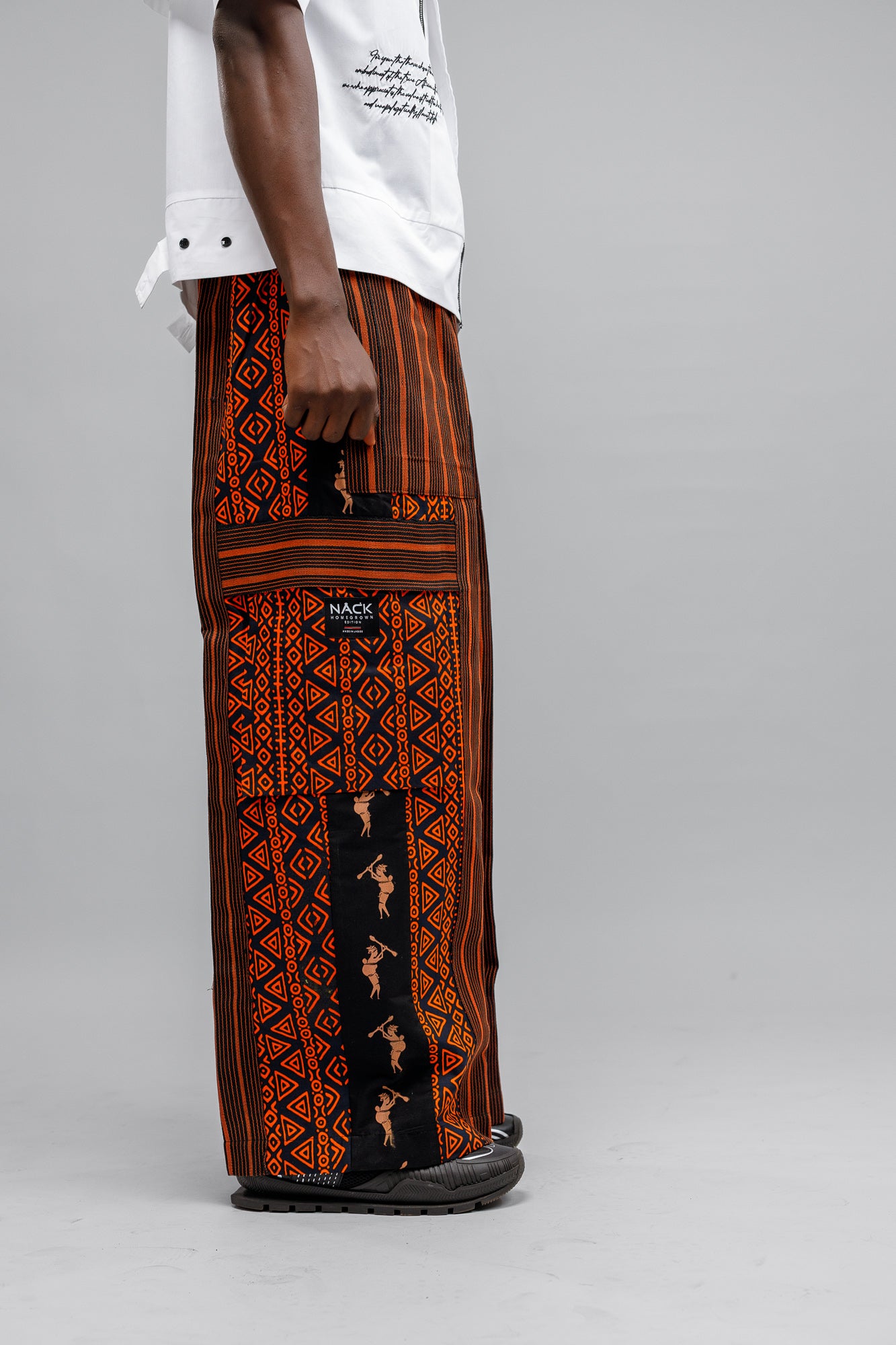 Afropop Mix Pant in Orange