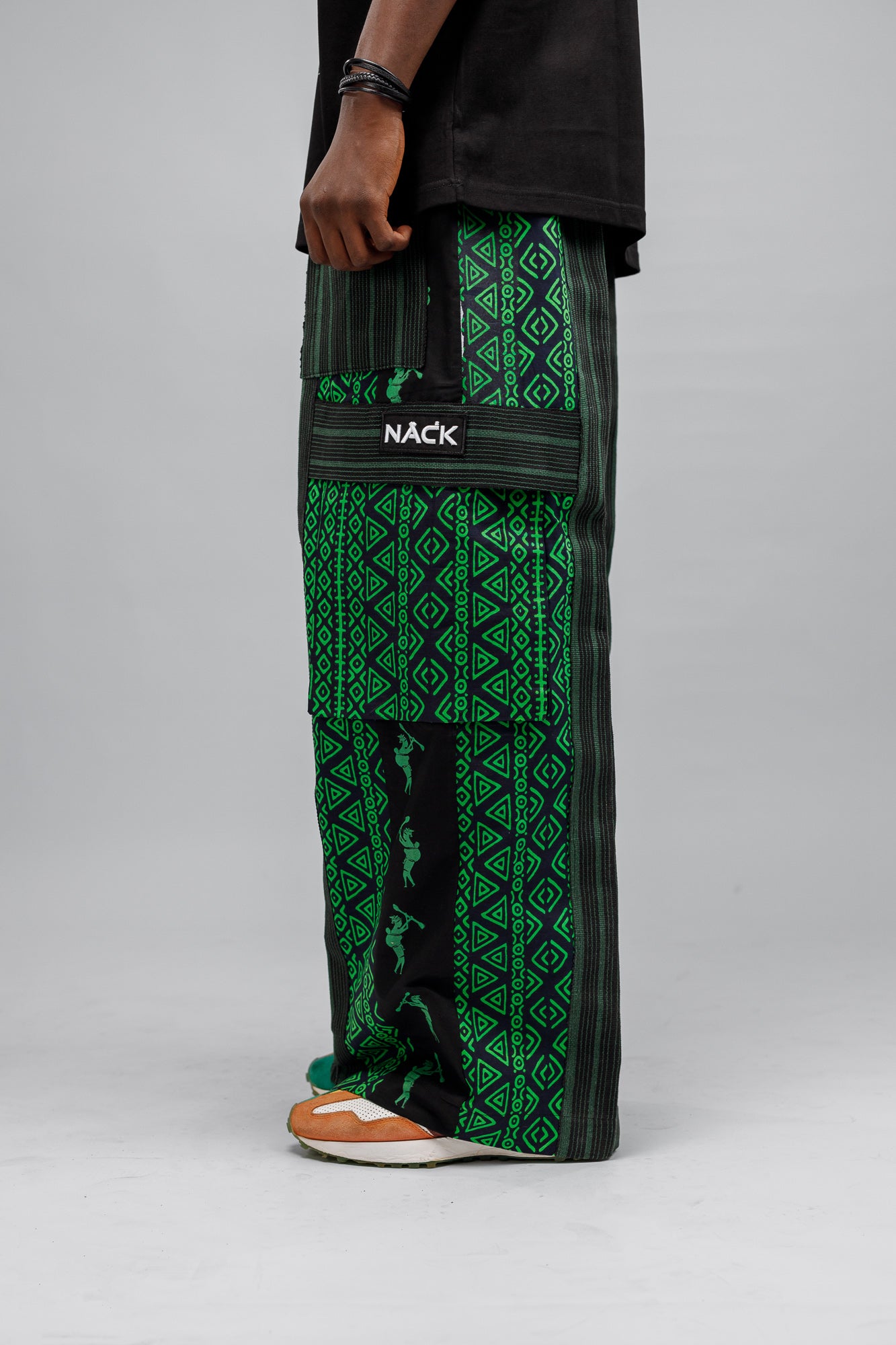 Afropop Mix Pant in Green
