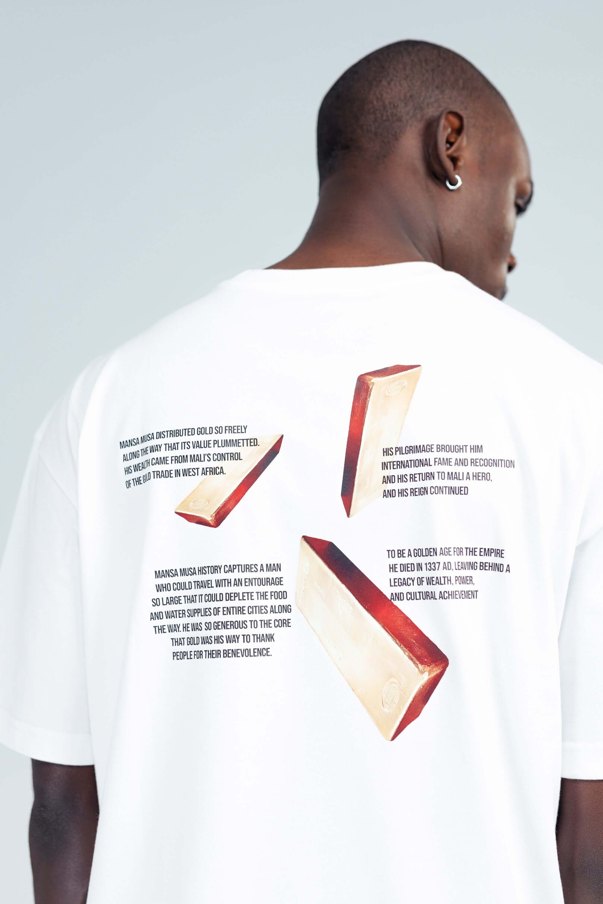 Mansa Musa Tee in White - Uncategorized