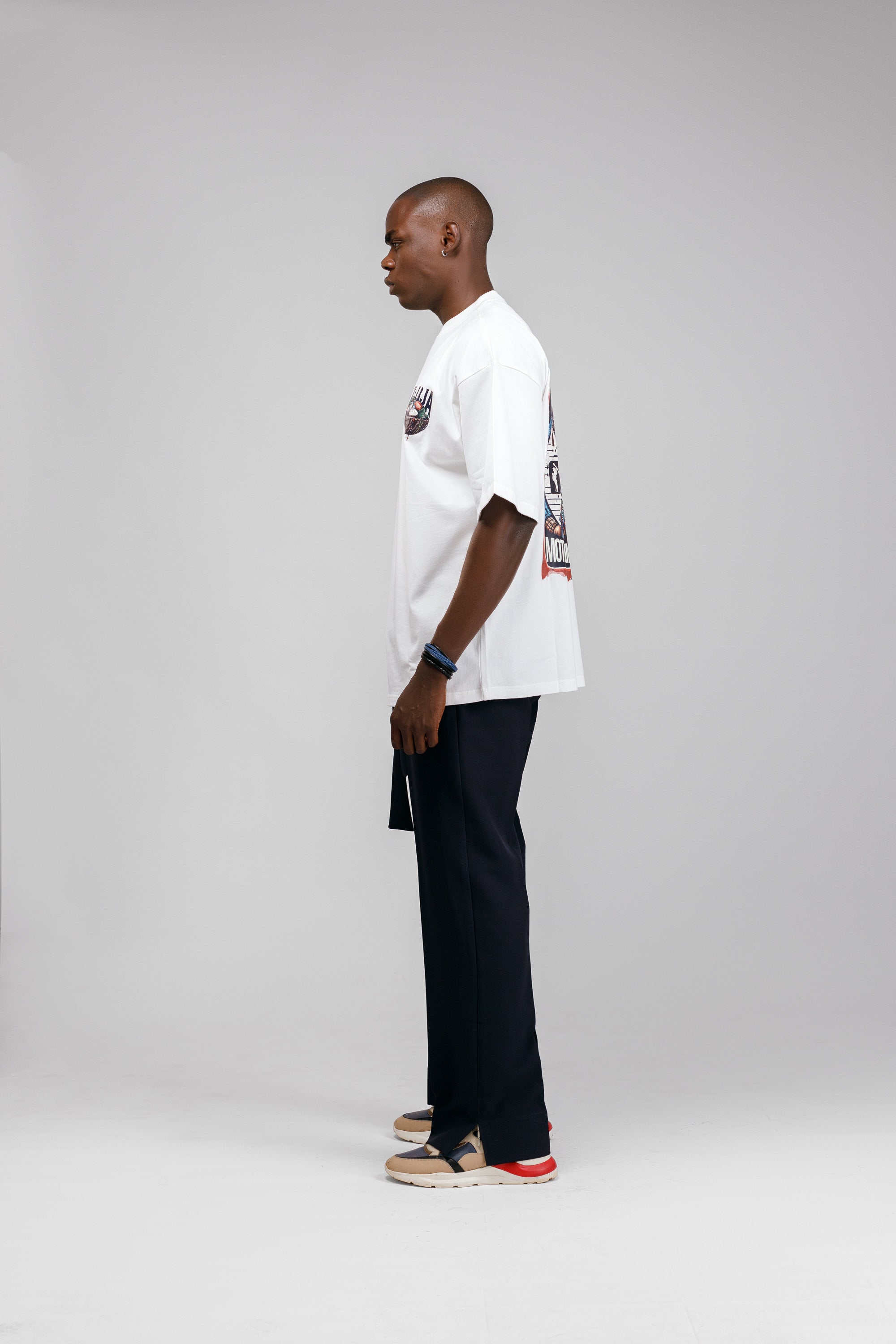Iyaloja Tee (Pocket Logo) in White