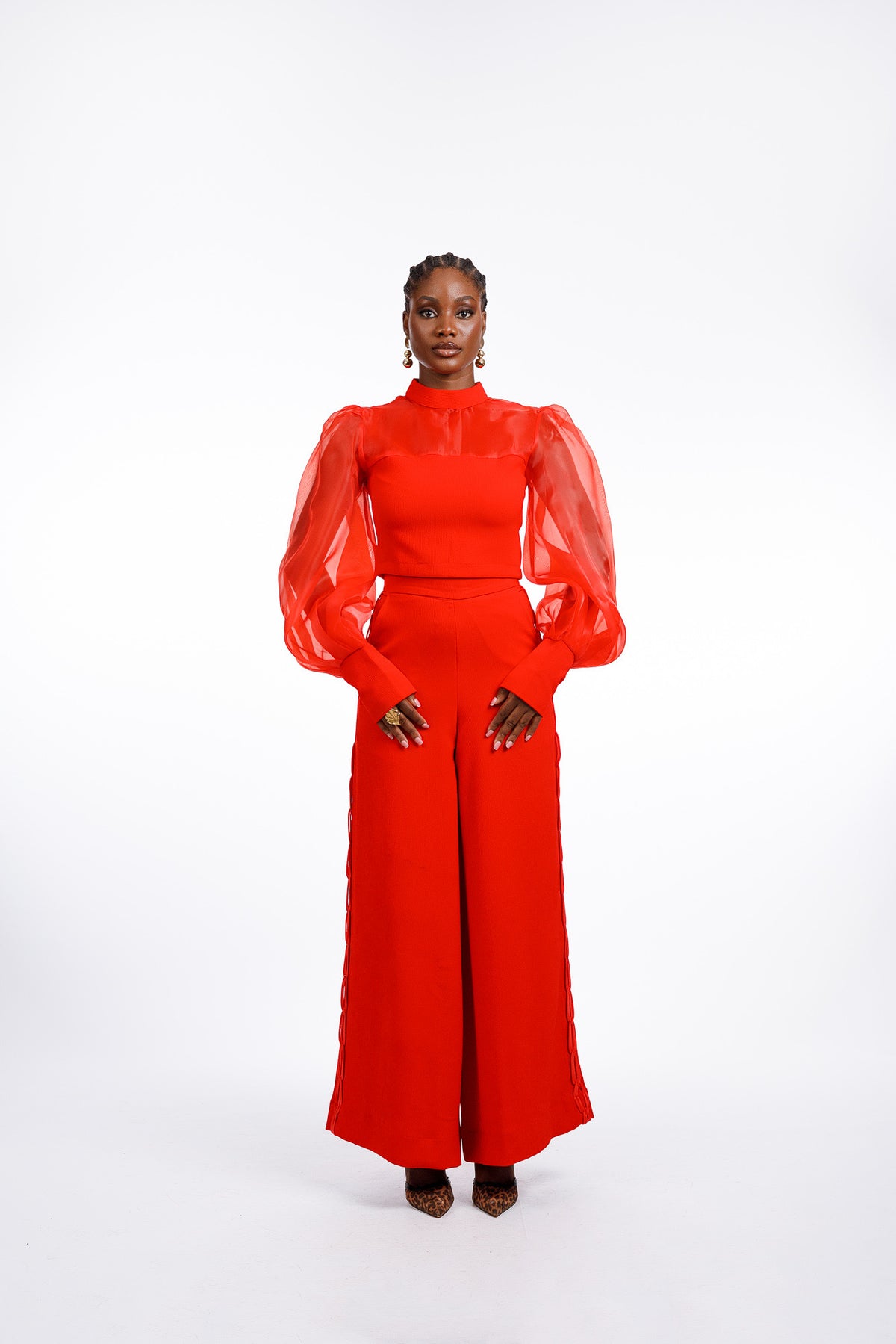 Ara-Set Pant in Red