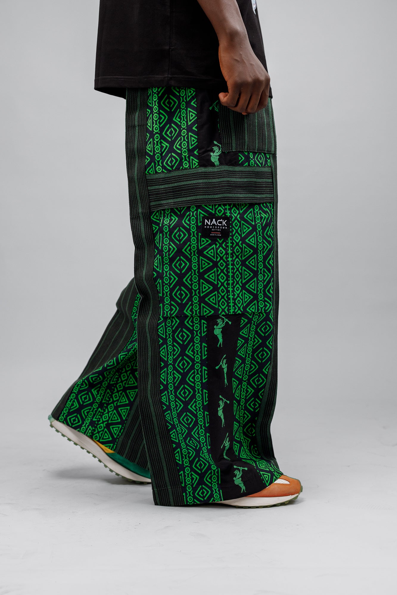 Afropop Mix Pant in Green
