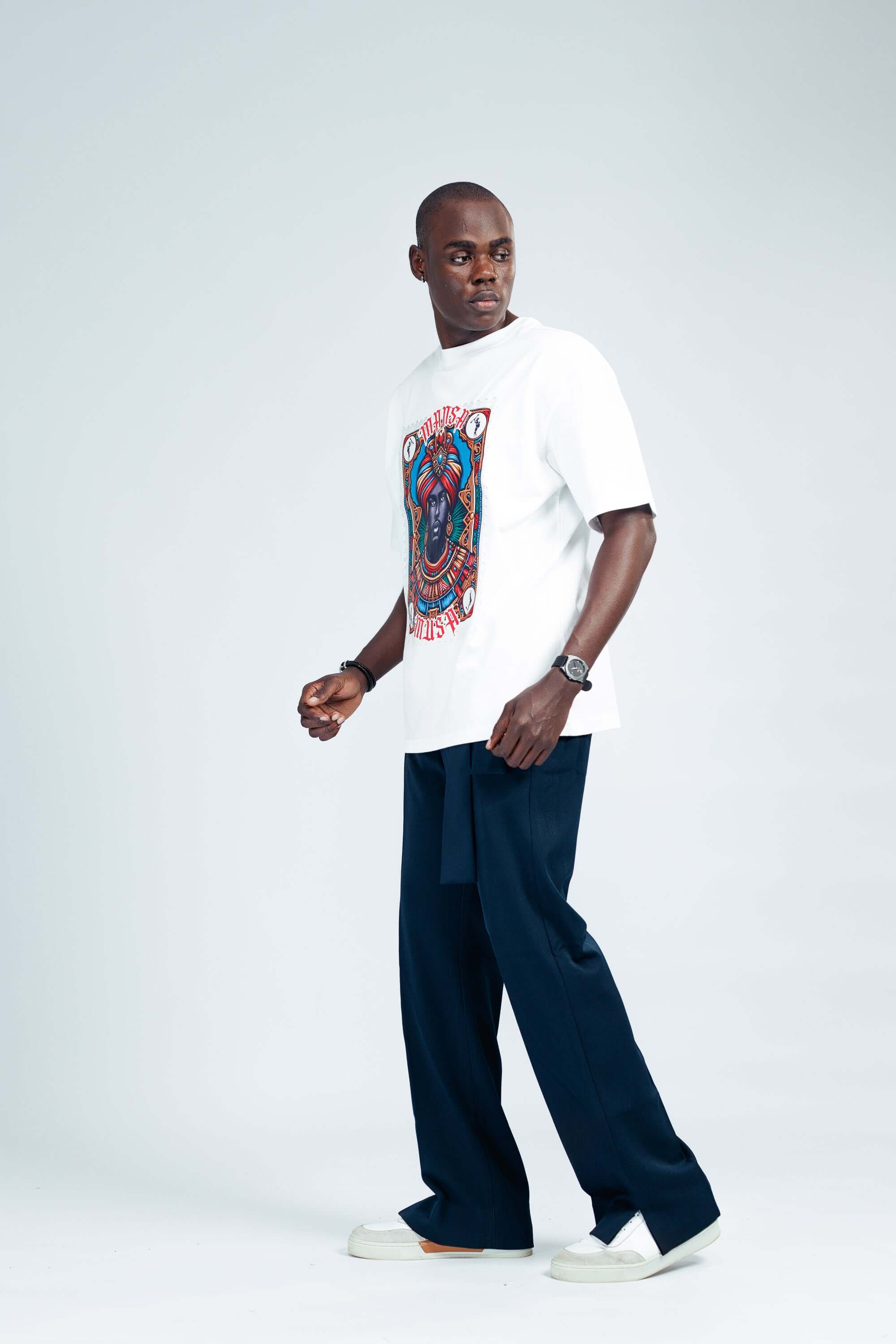 Mansa Musa Tee in White - Uncategorized