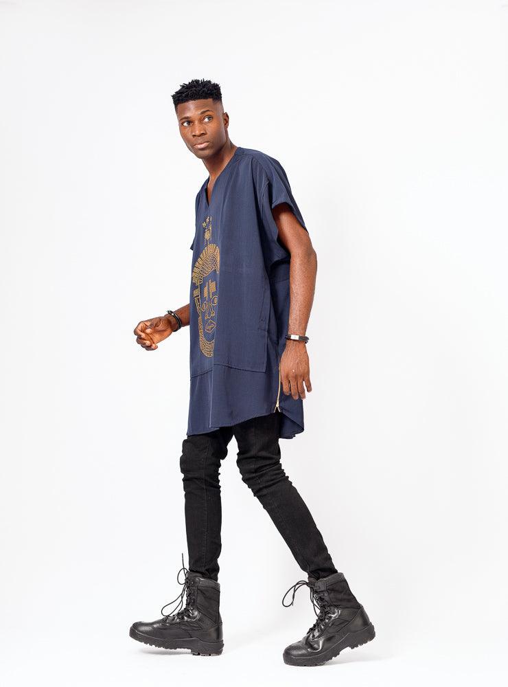 Festac Native in Blue - Shirts & Tops