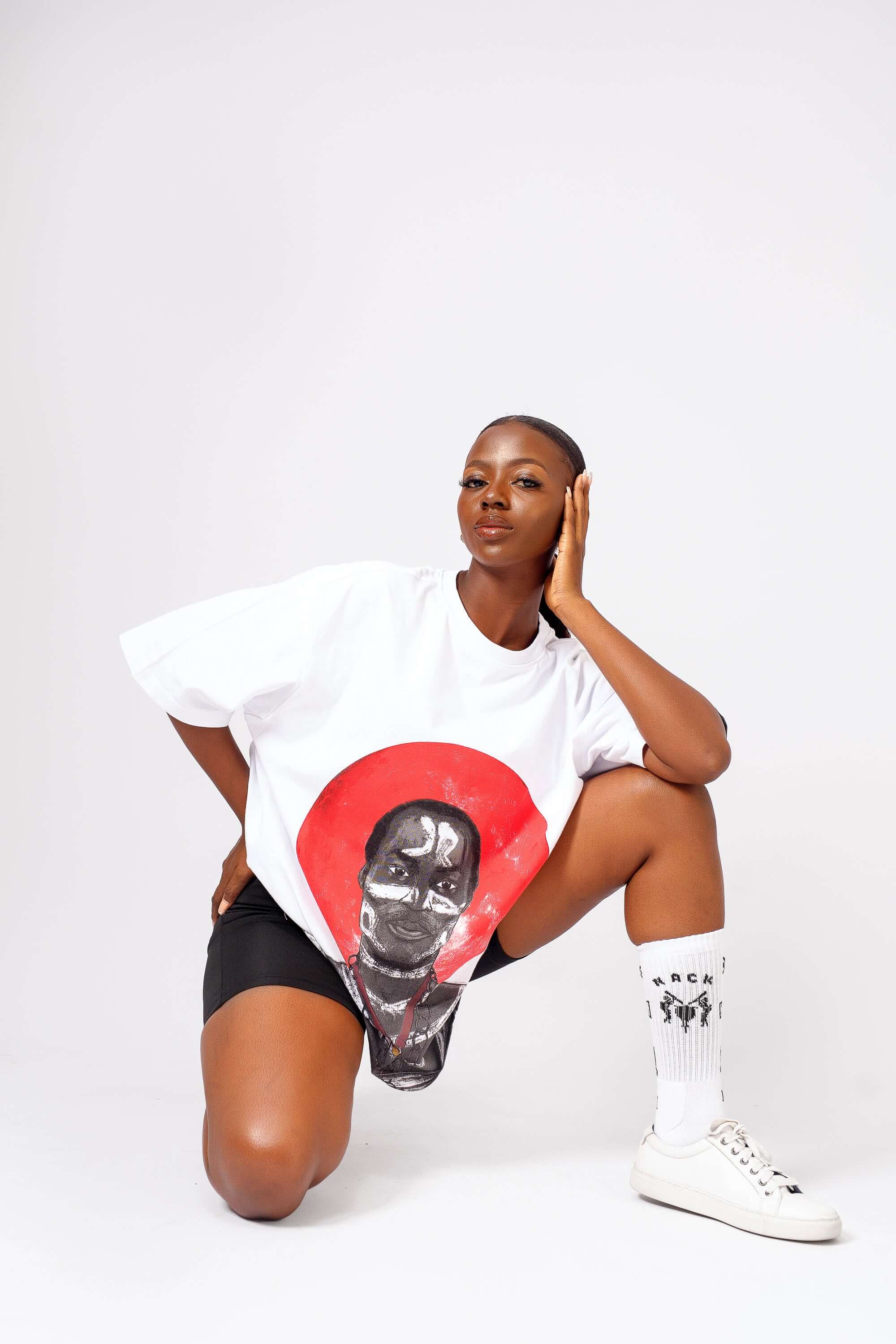 Fela Tee in White - Shirts & Tops