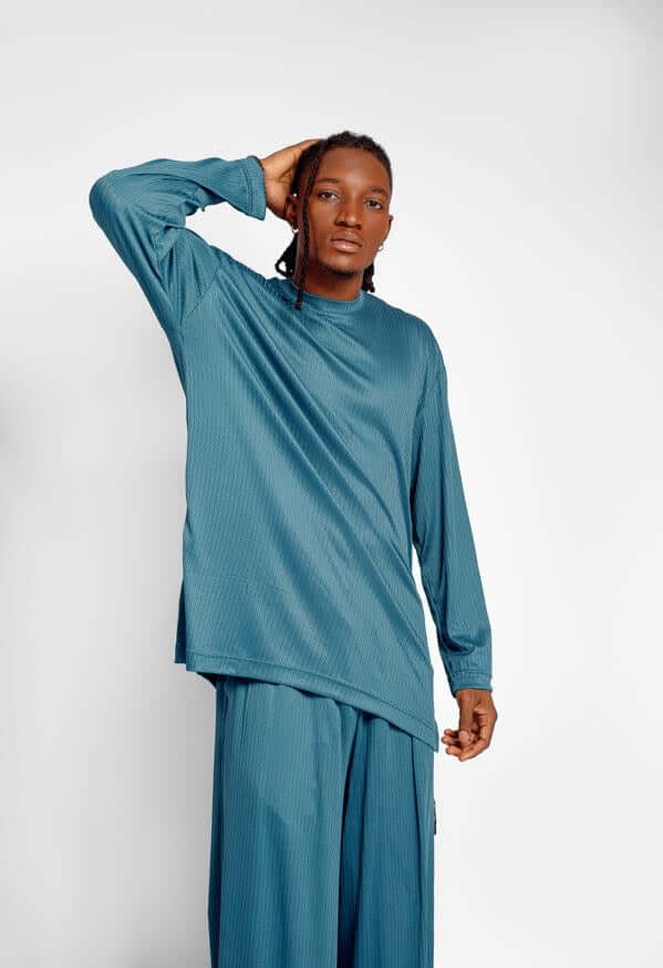 Zen 2pcs in Blue - Clothing