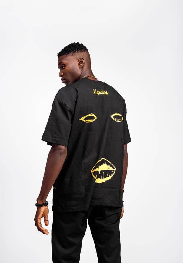 Ife Kingdom Oversized Tee in Black - NACK APPAREL