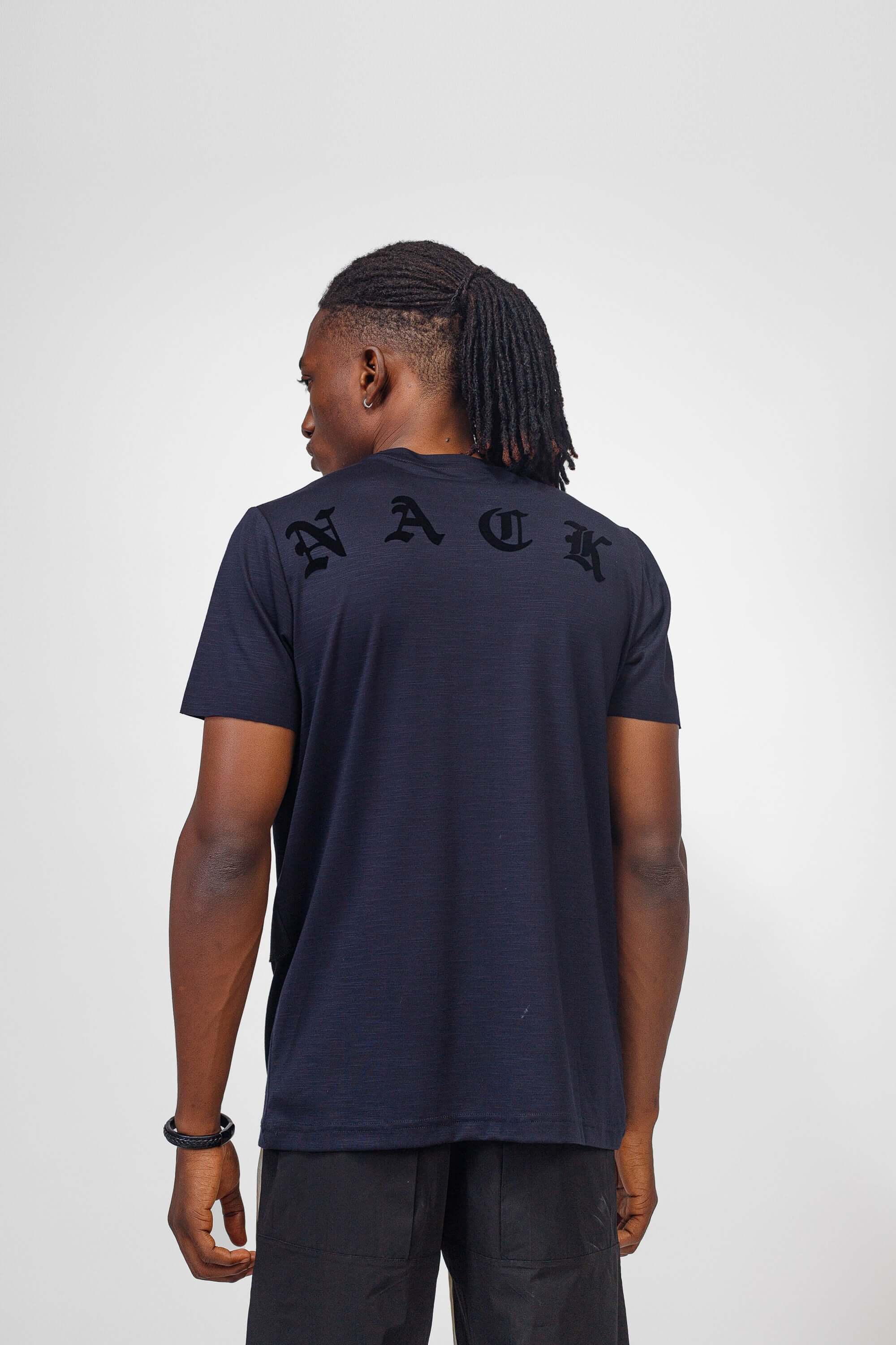 NACK FAB Tee in Navy Blue -