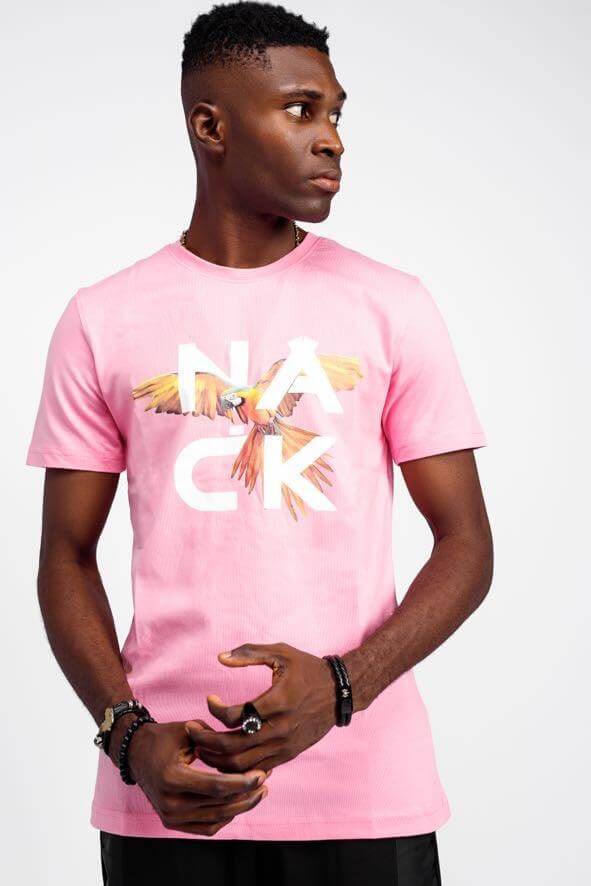 Afrobird Tee in Pink - Shirts & Tops