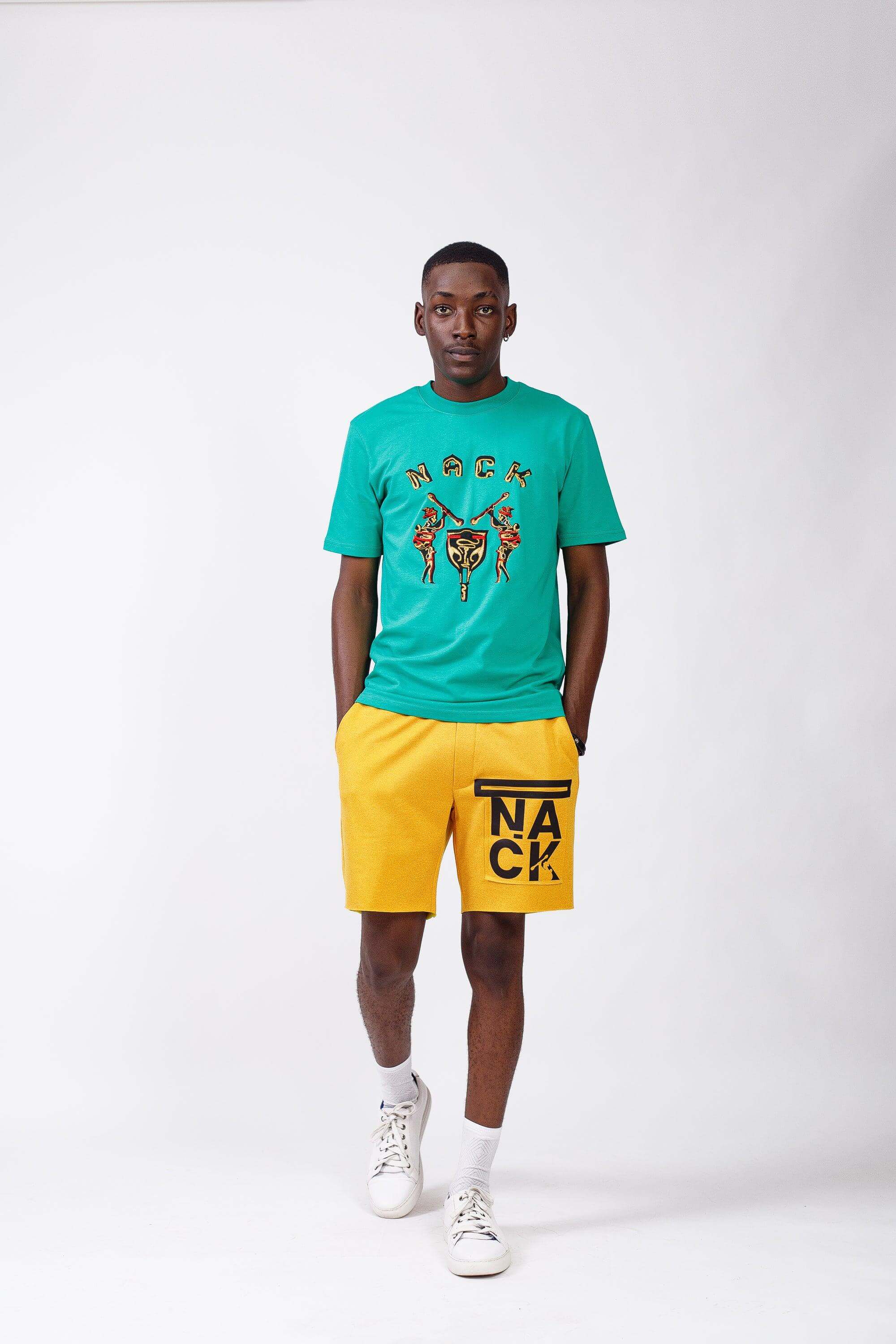 NACK Classic Tee in Green - Shirts & Tops