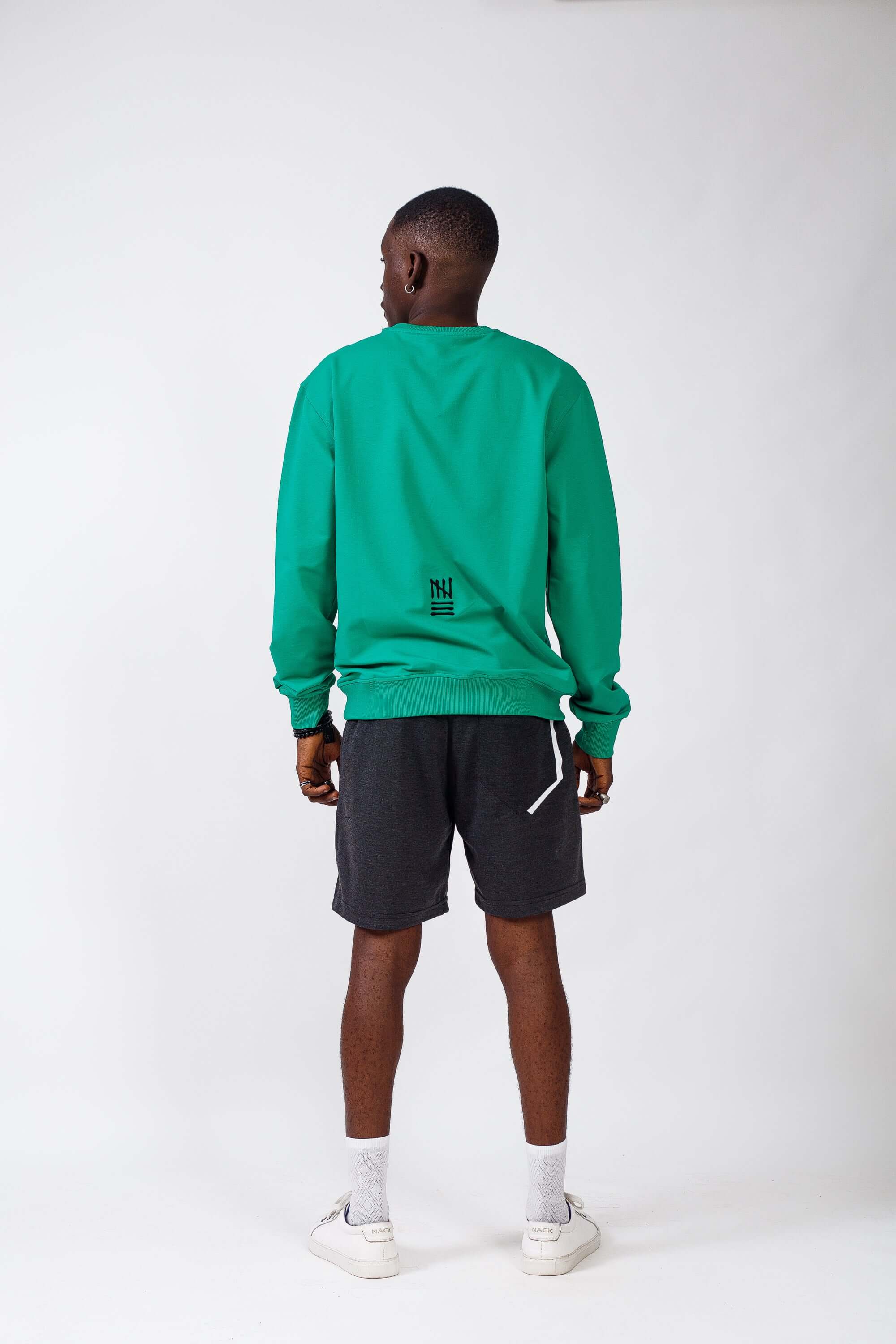 NACK Classic Sweat Top in Green - Shirts & Tops