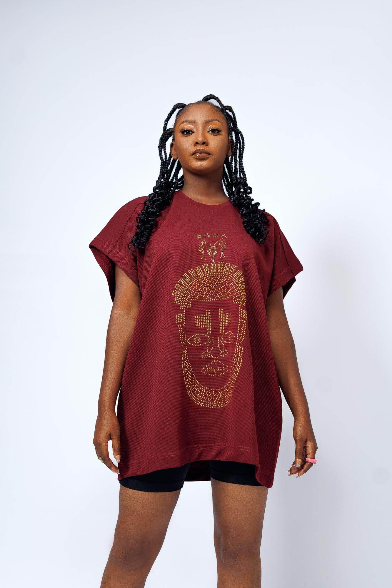 Festac Top in Wine - Shirts & Tops