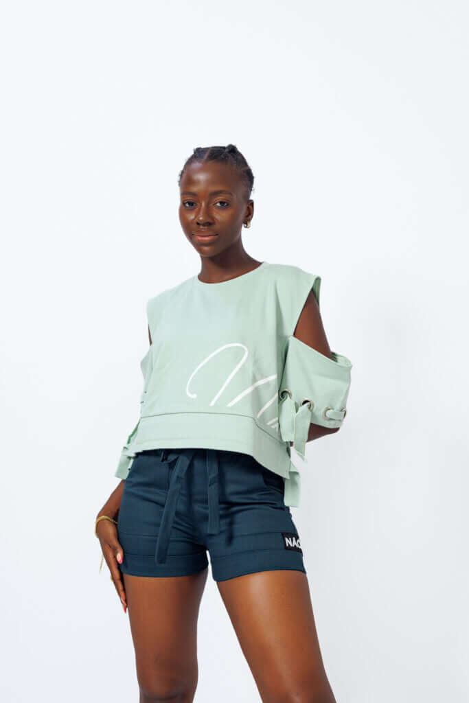 Ore's Top in Mint Green - Shirts & Tops